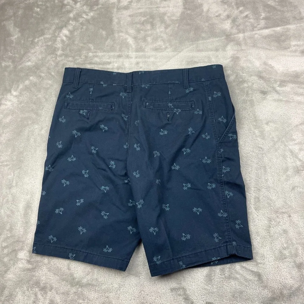 Faded Glory Palm Tree Casual Flat Front Shorts Men's Size 36
